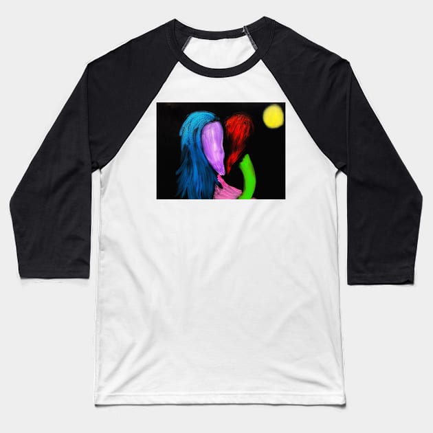 Only the Broken Hearted Baseball T-Shirt by Snobunyluv